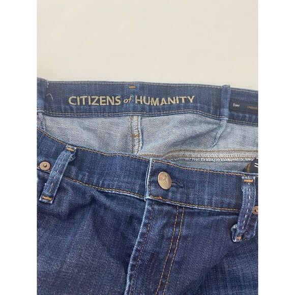 Citizens of Humanity Dani Cropped Straight Leg Jeans Blue - Size 30 (with darts) - Picture 13 of 15